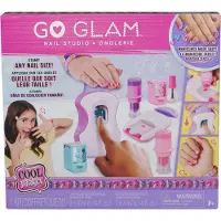 Cool Maker , GO GLAM Studio Nagelset, Style 200 Nagels, 4 Ontwerpen, 2 Polish Applicators & Mask