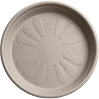 Elho Universele Schotel Rond 48 - Schotel voor Binnen & buiten accessoires - Ø 48.0 x H 7.0 cm - Paddenstoel beige