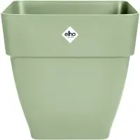Elho Vibia Campana Vierkant 30 - Bloempot voor Buiten - Ø 28.8 x H 28.2 cm - Pistachegroen