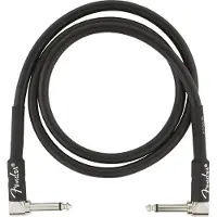 Fender instrumentkabel - 990820058 - 3ft zwart met 2 haakse pluggen