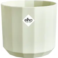 Elho Bloempot Facet - Kunststof - Theegroen - Diam.26xh23,3cm