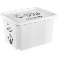 Keeeper opbergbox Karolina Minions, 30 liter, wit, 35x45x27 cm