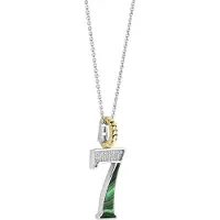 Ti sento Dames Hanger - 925 zilver - Cijfer 7 - Malachiet - 6841MA_7