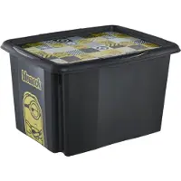 Keeeper opbergbox Karolina Minions, 30 liter, zwart, 35x45x27 cm