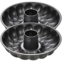 Zenker Set van 2 Broodvormen met schoorsteen 32 cm Black Metallic
