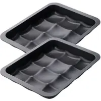 Zenker Set van 2 Mallen 12 mini broden of brioche 36 x 27 cm Black Metallic