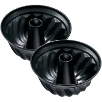 Zenker Set van 2 Kouglofvormen 22 cm Black Metallic
