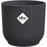 Elho Vibes Fold Rond - Zwart - Ø47 x H 44 cm - Binnen - 100% gerecycled kunststof
