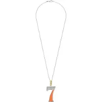 Ti sento Dames Hanger - 925 zilver - Cijfer 7 - Oranje - 6841OR_7
