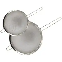 FM Professional Set van 2 roestvrijstalen vergieten 15 cm en 24 cm
