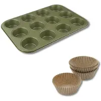 Zenker Set van 2 stuks speciaal voor muffins Green Vision