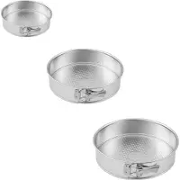 Zenker Set van 3 springvormen met scharnier 18,5 cm + 26 cm + 28 cm Silver
