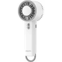 Snq Draagbare handventilator - 5.7 x 6 x 15.7 cm - Drie instelbare windsnelheden - Compact en efficiënt - Geschikt voor de zomer - op kantoor, tijdens het sporten en op reis - Wit