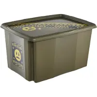 Keeeper opbergbox Karolina Emoji Danger, 45 liter, olijfgroen, 40x55x30 cm