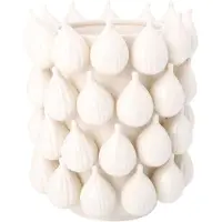 House of Nature Vaas Sabanilla vijg wit 27cm