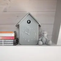 Mira Koekoeksklok Modern - Wandklok - Inclusief Gewichtsketting - Grijs - 12cm x 25cm x 39cm
