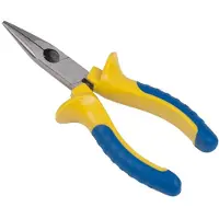 Kinzo Spitstang 150 mm van Chroom-Vanadium - Langbektang voor Precisiewerk - Punttang met Antislip Handgrepen - Precisietang voor Hobbytang en Elektronica Tang