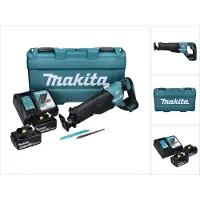 Makita Sabelzaag, DJR 187 RGK Accu Reciprozaag 18 V Brushless + 2x Accu 6,0 Ah + Lader + Koffer