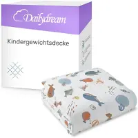 Nivion - Verzwaringsdeken kind - 90x120cm - 2,5 kg - Ocean - Katoen - weighted blanket