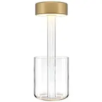 Maytoni LED-tafellamp AI Collaboration, dimbaar, helder / transparant, Woon-/ Eetkamer, Glas, Modern, LED tafellamp