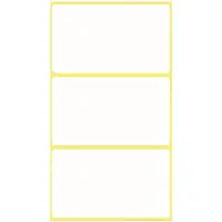 Kangaro Etiket wit 66x38mm pak a 10 stuks wit Etiket