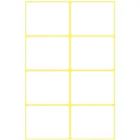 Kangaro Etiket wit 38x29mm pak a 10 stuks wit Etiket