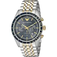 Giorgio Armani Emporio AR8030 Tweekleurig Tazio Chronograaf Herenhorloge
