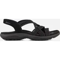 SKECHERS Reggae Slim Sandalen zwart Textiel Maat 42