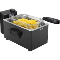 Tomado TDF3002B - Frituurpan - 3 liter - Koude Zone Friteuse - 2200W - Zwart