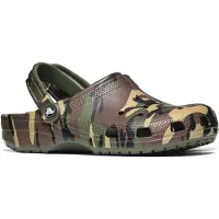 Crocs Clogs 'Classic' donkerbruin / kaki / olijfgroen / zwart