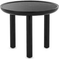 Kartell K-Top Tafel Ø 60 cm x H 50 cm | Black Marquina|Black