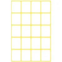 Kangaro Etiket wit 32x23mm pak a 10 stuks wit Etiket
