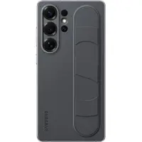 Samsung S25 Ultra Standing Grip Back Cover Zwart