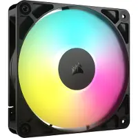 Corsair RS120 ARGB PWM 120 mm ventilator - 4 pins PWM & +5V-ARGB aansluiting - AirGuide Technologie - Magnetic Dome lager - Zwart
