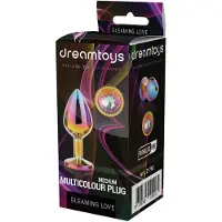 Dream Toys - Silver plug - Aluminium buttplug met siersteen