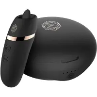Rosy Gold – Licking Stimulator met Luxe Oplaadcase – Zwart