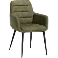 MX Sofa Eetkamerstoel Bailey - Microvezel - Mossgroen - MxSofa