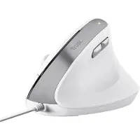 Trust BAYO II ERGONOMIC Muis Kabelgebonden Optisch Wit 6 Toetsen 2400 dpi Geïntegreerd scrollwiel