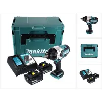 Makita DTW 1002 RGJ accu slagmoersleutel 18 V 1000 Nm 1/2" borstelloos + 2x oplaadbare accu 6.0 Ah + lader + Makpac