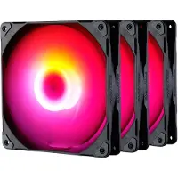 Phanteks M25 - Ventilatorhuis - 3-pack - 140 mm - 104.62 cfm - 500 - 1800 rpm - 36.57 dBA - RGB - 4-pins - zwart