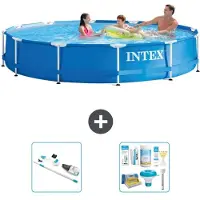 Intex Framezwembad, rond - 366x76 cm - 3-delig, model S22457