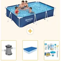 Bestway Steel Pro, rechthoekig zwembad - 300x201x66 cm - 4-delig - Model S22721