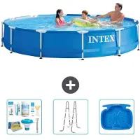Intex Framezwembad, rond - 366x76 cm - 4-delig, model S31579