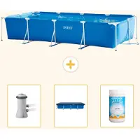 Intex Rechthoekig framezwembad - 450x220x84 cm - 4-delig - SCB75