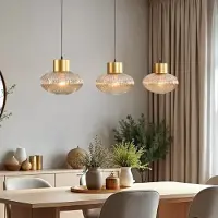 LumenXL Hanglamp 3-lichts met amber glas - Imara