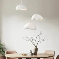 LumenXL 3-lichts Wabi Sabi hanglamp Sora - wit steeneffect