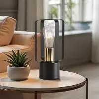 LumenXL Industriële tafellamp met zwart metaal - Toscane