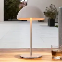 LumenXL Oplaadbare mushroom tafellamp Vanta dimbaar – beige