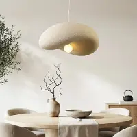 LumenXL Wabi Sabi hanglamp Kawa - zandbeige met zwart gespikkeld steeneffect 60 cm