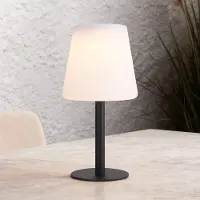LumenXL Solar tafellamp Lucen met metalen voet en warm wit licht